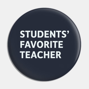 Students' Favorite Teacher Pin