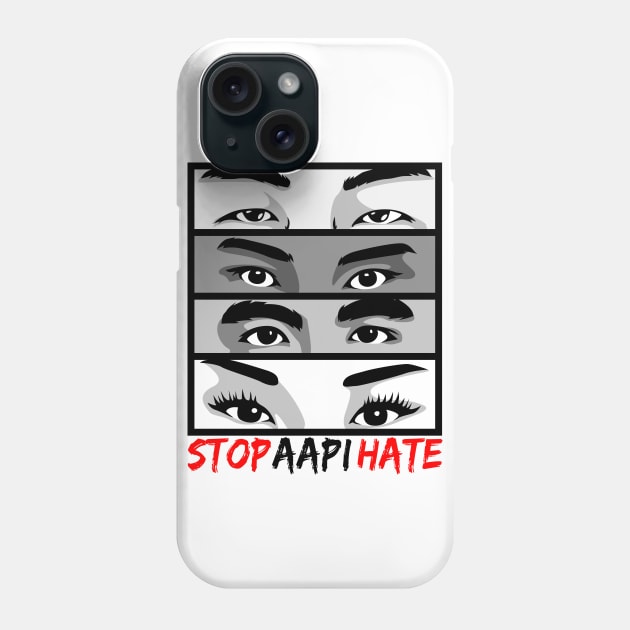 STOP AAPI HATE Phone Case by RCM Graphix