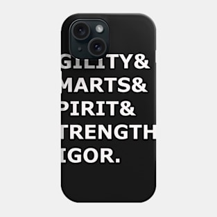 Savage Worlds Character Stats Phone Case