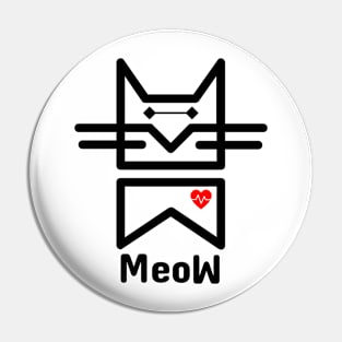 Meow Kitten cat Cute cats lover Pin