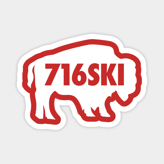 Buffalo Dyngus Day Capitol 716ski Polish Buffalo 716 Magnet by PodDesignShop