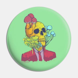 Mushroom Man Pin