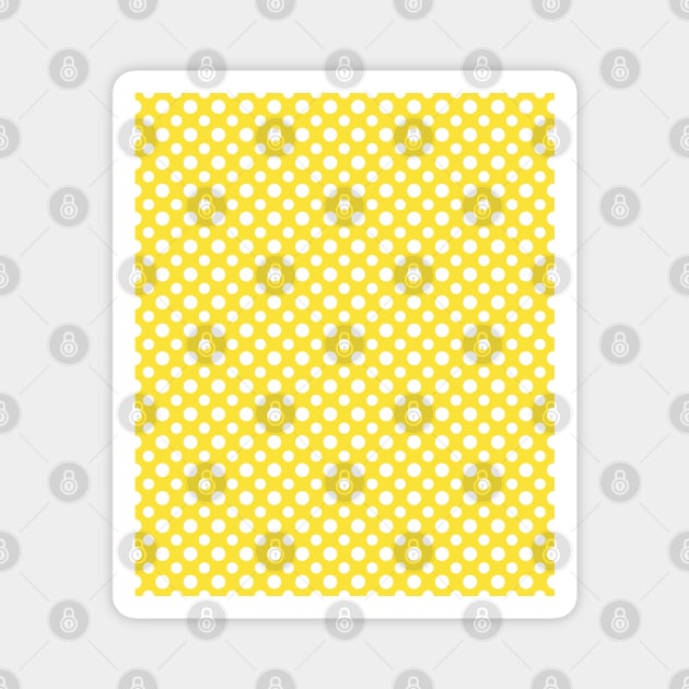 Buttercup yellow spots Magnet by hereswendy