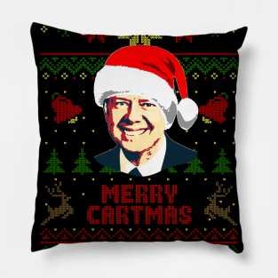 Jimmy Carter Merry Cartmas Pillow