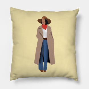 wild west girl Pillow