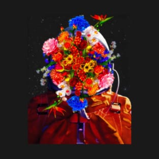 FLOWER ASTRONAUT. T-Shirt