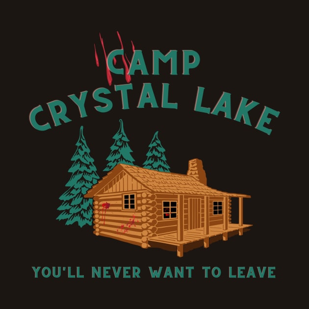 Camp Crystal Lake Friday the 13th by rosiemoonart