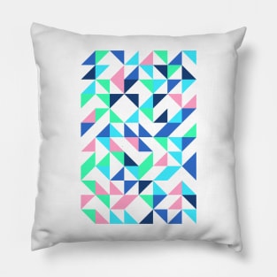 Creative Geometric Colourful Triangle Pattern #19 Pillow