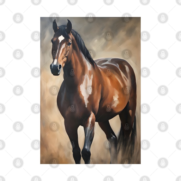 Horse Oil Painting Art by Art-Jiyuu