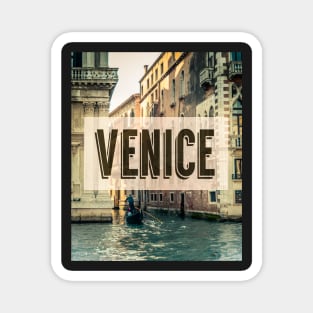 Retro Venice Grand Canal Poster Magnet