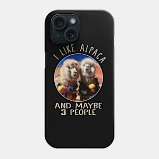 Alpaca Admiration Stylish Tee Celebrating the Charm of Andean Alpacas Phone Case