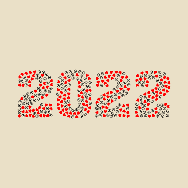 Calendar 2022 New Year Time Typography Love by SWEIRKI