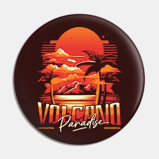 Volcano Paradise Pin