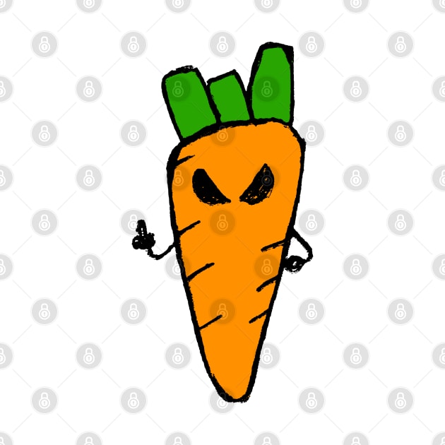 Caroth – angry carrot giving the finger by Saputello