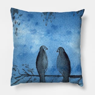 Two little birds Pillow