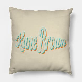 vintage color kane brown Pillow