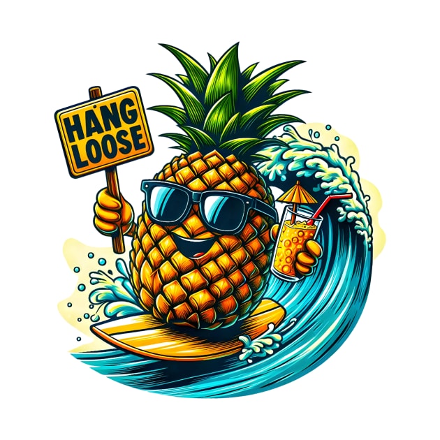 Pineapple Surfer by JohnTy