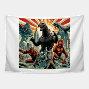 Godzilla Strikes Back Tapestry