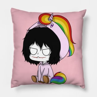 creepypasta unicorn (jeff the killer) Pillow