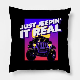 Just jeepin' it real Pillow