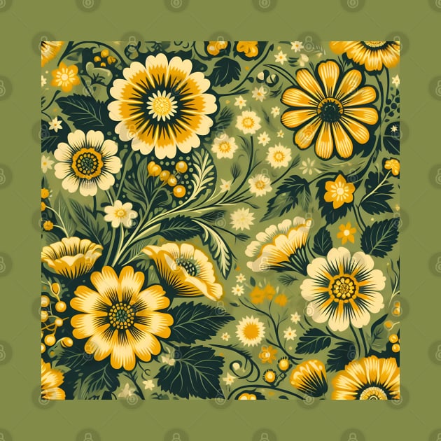 Yellow Flowers by Jenni Arts