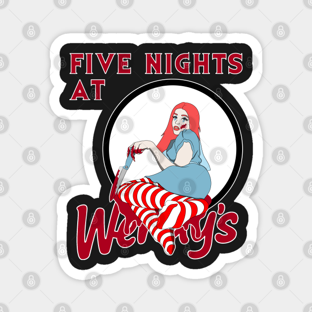Five Nights at Wendy's Horror Killer Wendy's Mascot Girl Halloween