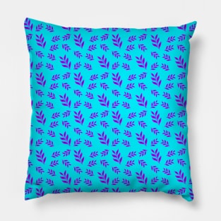 Cute Purple Leaves Pattern Pillow