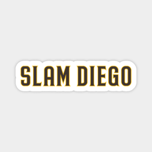 Slam Diego - White Magnet