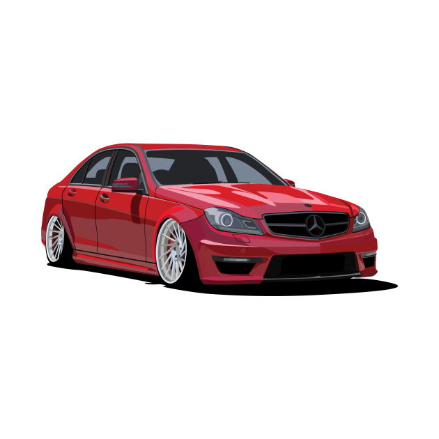 AMG C63 Cartoon by ToonMyRide