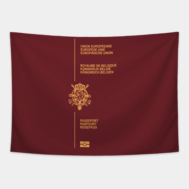 Belgium passport Tapestry by Travellers