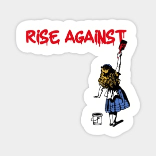 rise against red paint Magnet