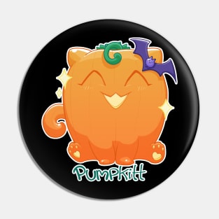 Pumpkitt the Happy Pumpkin Cat Pin