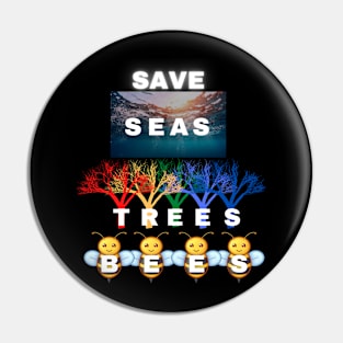 Save world and climate. Pin