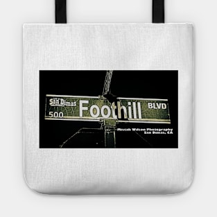 Foothill Boulevard, San Dimas, California by Mistah Wilson Tote