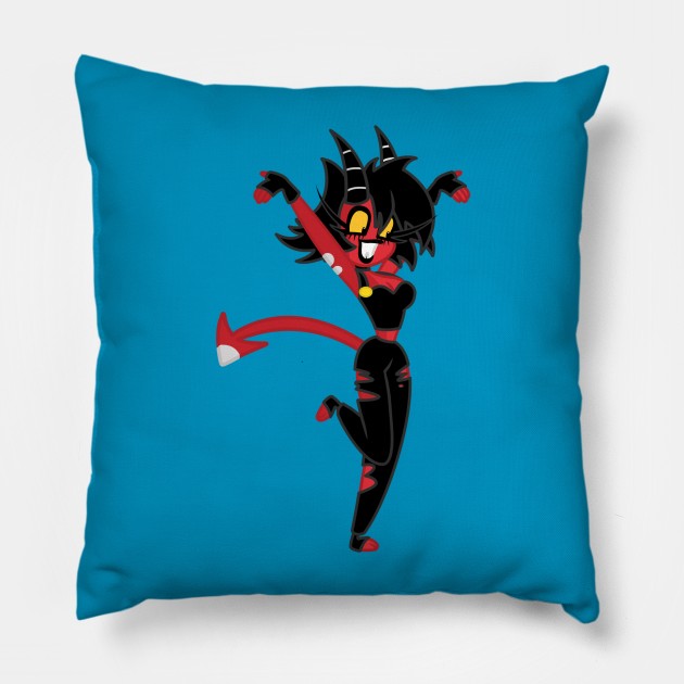 Millie the Cute Assassin Pillow by coleenfielding@yahoo.com