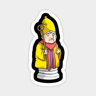 Cool bishop as a chess piece Magnet