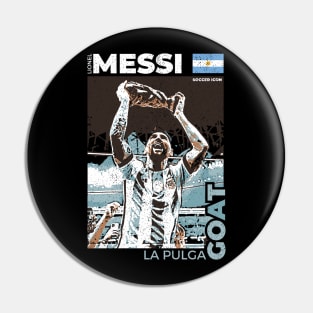 Lionel Messi - Street Art - Soccer Icons Pin