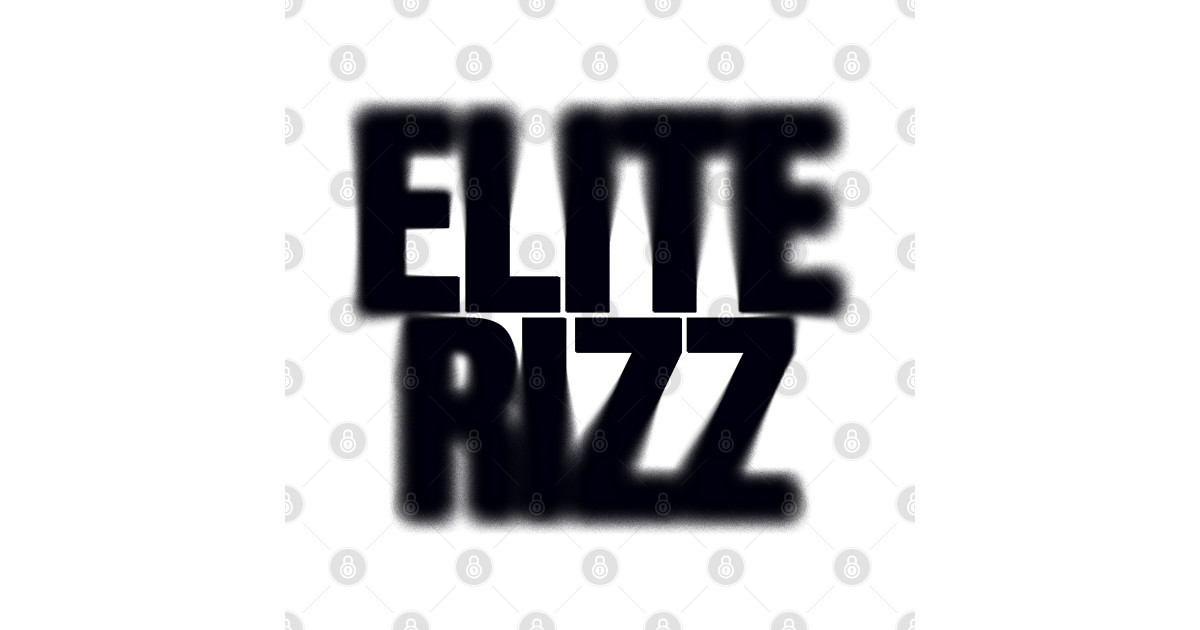 Elite Rizz Typography Design - Elite Rizz - T-Shirt | TeePublic