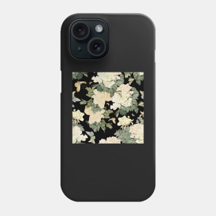 Watercolor peony flower Phone Case