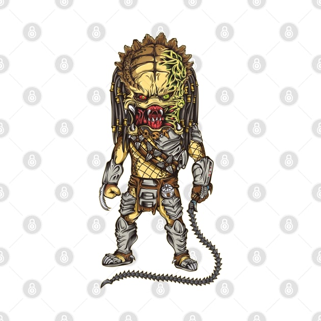 Wolf predator caricature full body by FigureHQStudio