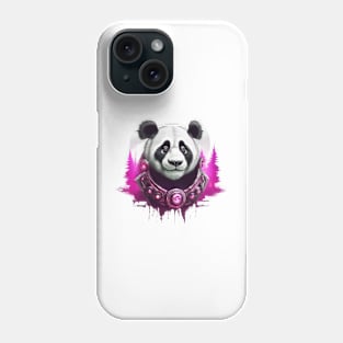 Purple Bling Panda Phone Case