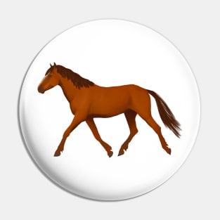 Chestnut horse Pin