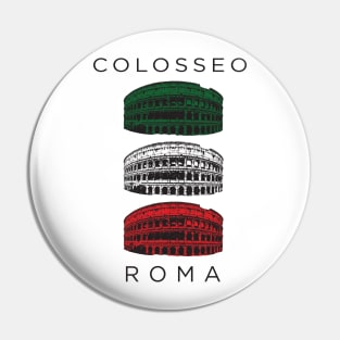 Great Colosseo a Marvel at Roman Construction Pin