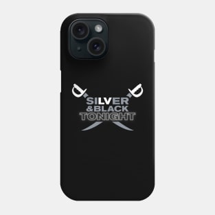 Silver and Black TONIGHT Phone Case