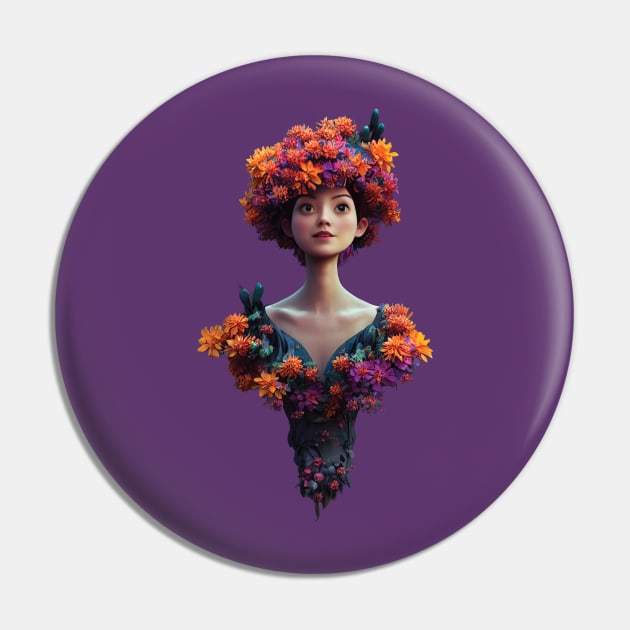 Flower girl Pin by DEGryps