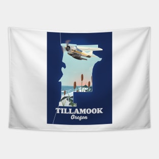 Tillamook Oregon Travel map Tapestry