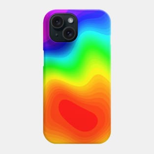 Super Neon Rainbow Tie-Dye Portal Wave Abstract Pattern Phone Case