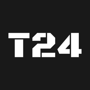 T24 Black Ops - White Text T-Shirt