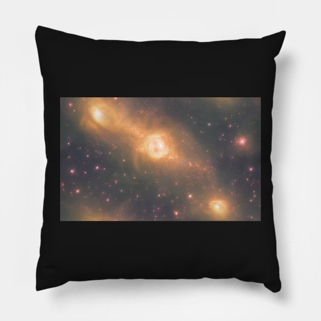 Seamless Stellar Cosmos Texture Patterns XIV Pillow by newdreamsss