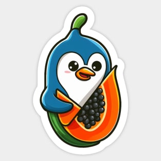 Papaya Art Stickers for Sale